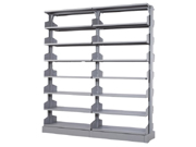 7 level double side shelfCG-S-B7_Office Furniture_Double-Sided Bookshelf_Library Furniture